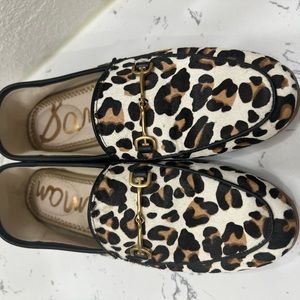 Sam Edelman loafer calf hair cheetah print